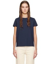 A.P.C. - T-shirt item f bleu marine - Lyst