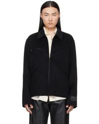 MM6 by Maison Margiela - Double-Faced Wool Zip Jacket - Lyst