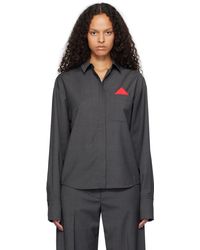 Sportmax - グレー Mappa シャツ - Lyst