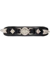 Toga - Small Metal Leather Hair Clip - Lyst