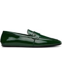 Ferragamo - Green Hardware Loafers - Lyst