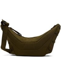 Lemaire - Ssense Exclusive Khaki Small Soft Game Bag - Lyst