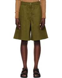 Cecilie Bahnsen - グリーン Annika デニムショートパンツ - Lyst
