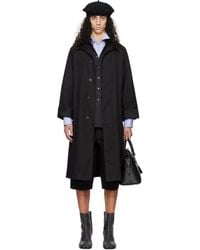 Maison Margiela - ブラック レイヤード トレンチコート - Lyst