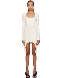 Dion Lee - Off-white Double Lock Corset Minidress - Lyst