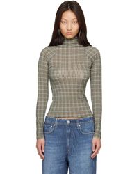 Rag & Bone - Col Roulé Shaw Vert En Jersey - Lyst