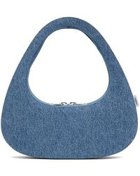 Coperni - Sac baguette swipe bleu - Lyst