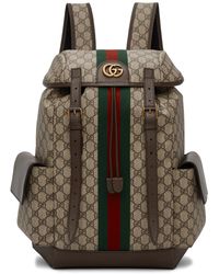 Gucci - Brown Medium gg Ophidia Backpack - Lyst