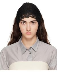 MERRMA - Ssense Exclusive Lace Bandeau Headband - Lyst