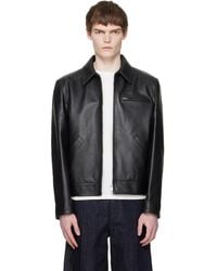 Jil Sander - Blouson Leather Jacket - Lyst