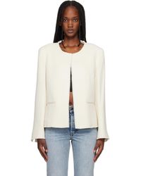 TOTEME - Off- Open-Front Bouclé Blazer - Lyst