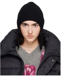MM6 by Maison Margiela - Ribbed Aviator Beanie - Lyst