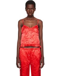 MERYLL ROGGE - Creased Satin Slip Camisole - Lyst