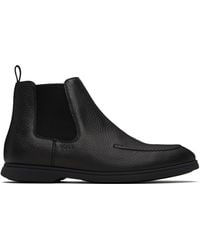 BOSS - Leather Chelsea Boots - Lyst
