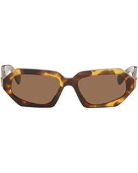 Bottega Veneta - Classic Oval Sunglasses - Lyst