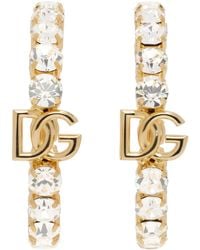 Dolce & Gabbana - ゴールド ロゴ ピアス - Lyst