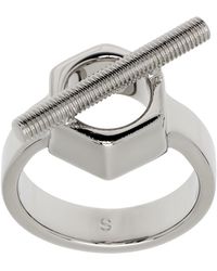 Marni - Engraved-Logo Ring - Lyst