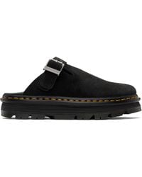 Dr. Martens - Zebzag Suede Casual Slingback Platform Slip-On Loafers - Lyst
