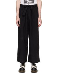 Naked & Famous - Nakedfamous Denim Ssense Exclusive Wide Trousers - Lyst