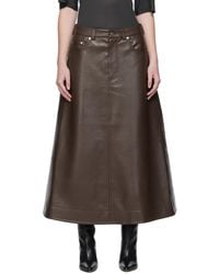 Nanushka - Cintia Regenerated Leather Maxi Skirt - Lyst