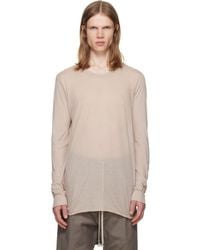 Rick Owens - Taupe Tower Basic Ls T-Shirt - Lyst