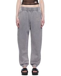 T By Alexander Wang - Gray Bonded Lounge Pants - Lyst