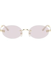 Cartier - Signature C Oval Rimless Sunglasses - Lyst