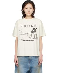 Rhude - Off- 'I Need A Getaway' T-Shirt - Lyst