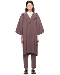 Homme Plissé Issey Miyake - Homme Plissé Issey Miyake Purple Monthly Color January Coat - Lyst