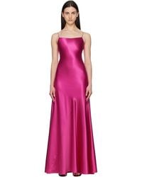 Alaïa - Slip Silk Maxi Dress - Lyst