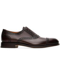 Ferragamo - Chaussures oxford gianluigi brunes - Lyst