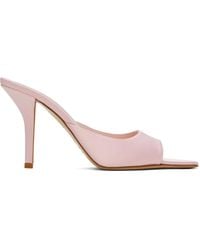 Gia Borghini - Giaborghini Pink Perni 04 Satin Heeled Sandals - Lyst