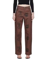 Miaou - Pantalon fargo brun - Lyst