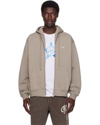 Dime - トープ Cursive Small Logo ジップフーディ - Lyst