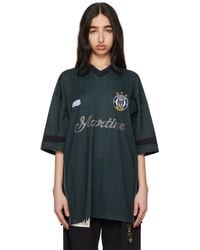 Martine Rose - グリーン＆ネイビー Football Tシャツ - Lyst