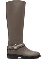 Coperni - Taupe Belt Cavalier Tall Boots - Lyst