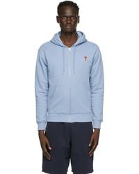 ami hoodie blue