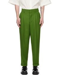 Ami Paris - Green Carrot Fit Trousers - Lyst