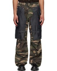ANDERSSON BELL - Ssense限定 ネイビー＆カーキ Raptor レイヤード カーゴパンツ - Lyst