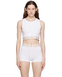 Versace - Greca Border Tank Top - Lyst