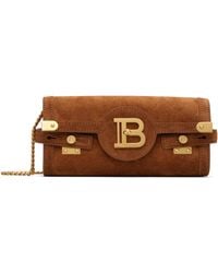 Balmain - Tan B-Buzz Pouch 23 Bag - Lyst