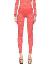 Maisie Wilen Perforated leggings - Pink
