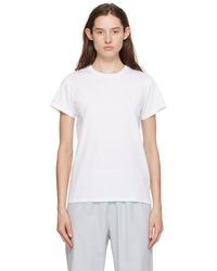 Baserange - T-shirt blanc à col ras du cou - Lyst