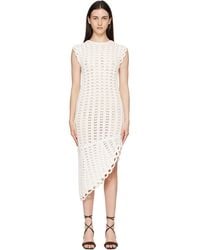 Loulou de Saison - Malena Ruffled Crochet Midi Dress - Lyst