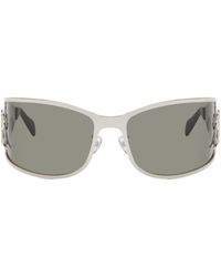 Blumarine - Metal Wraparound Sunglasses - Lyst