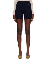Maison Kitsuné - Baby Fox Patch Fine Ribbed Shorts - Lyst