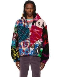 Chopova Lowena - Patchwork Oversized Hooded Fleece Jacket - Lyst