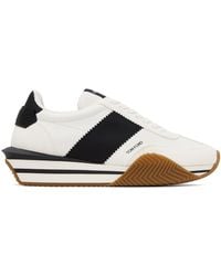 Tom Ford - White Suede James Sneakers - Lyst