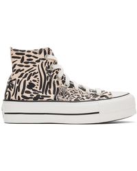 pink converse platform sneakers