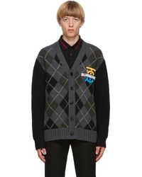 gray burberry sweater